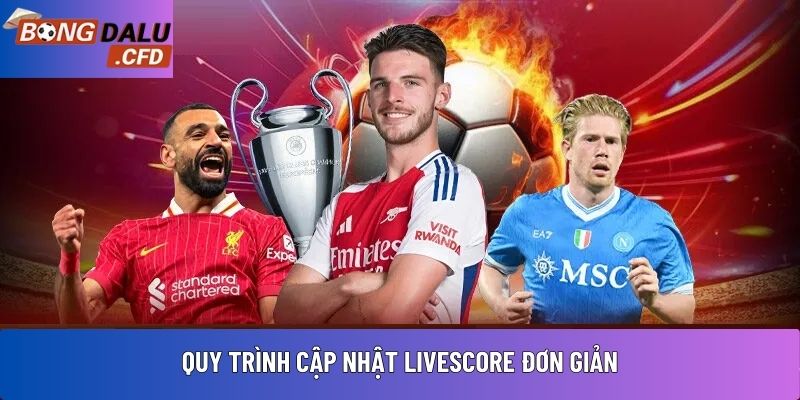 Quy trình cập nhật livescore đơn giản